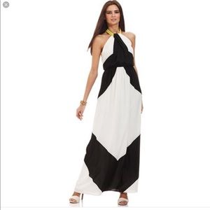 Vince Camuto Black and White Maxi Dress NWT